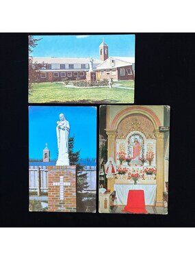Vintage Postcard Postcard Lot Catholic Our Lady Genesee Abbey Rochester NY Altar